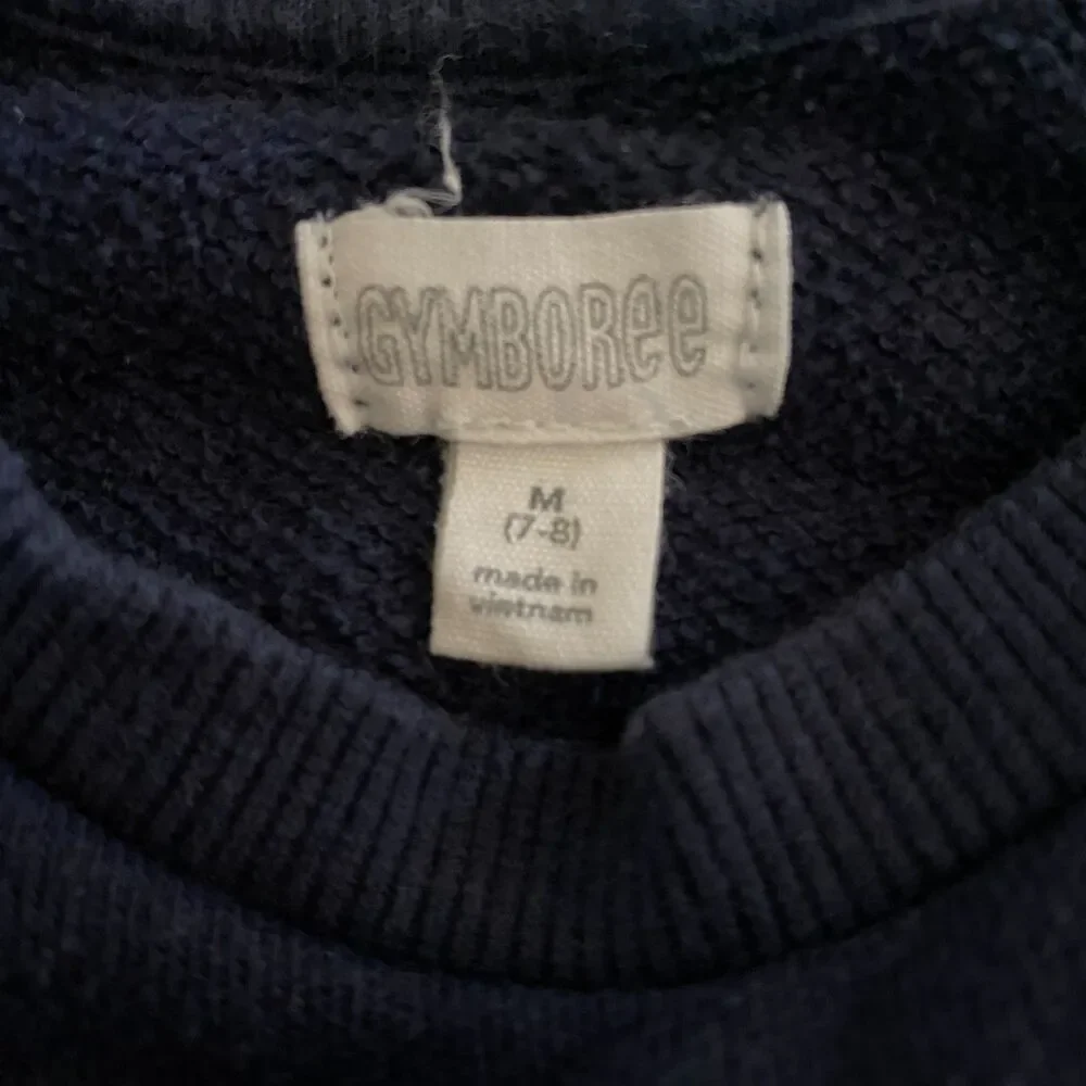 Gymboree Navy Pom Pom Sweatshirt Girls' M(7-8)